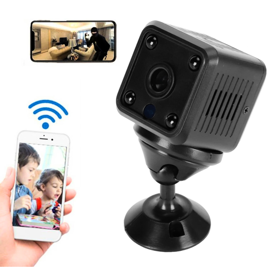 Mini Caméra IP, Caméra Intérieure Extérieure WiFi sans Fil HD 1080P, Caméra De Sécurité Cachée pour Voiture, Maison, Bureau...