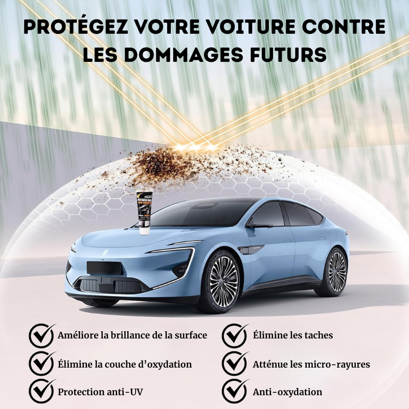 Cire anti-rayures pour voitures neuves (2026), pâte de réparation des rayures avec éponge, kit de réparation des rayures profondes pour peinture automobile